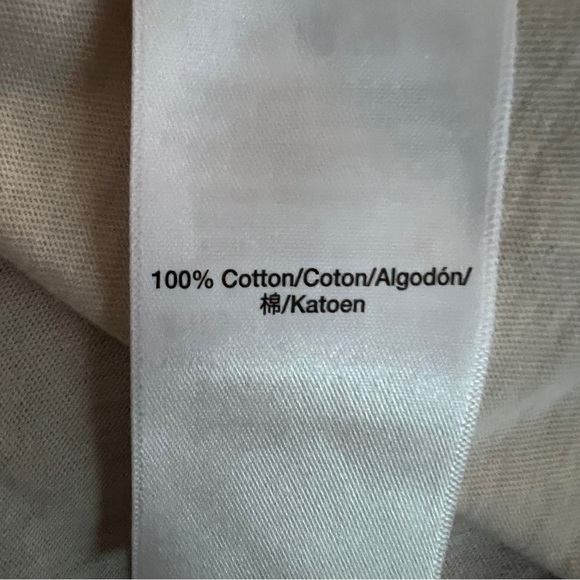 DKNY Sport Off White Short Sleeve Tee Size Large EUC - Picture 6 of 7